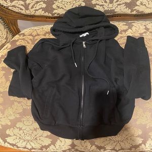 Garage cropped zip up